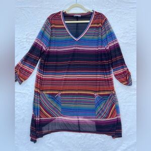 Studio Multicolor Striped Tunic size XL